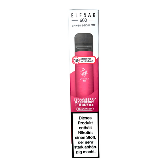 Elfbar 600 Einweg E-Zigarette Strawberry Raspberry Cherry Ice