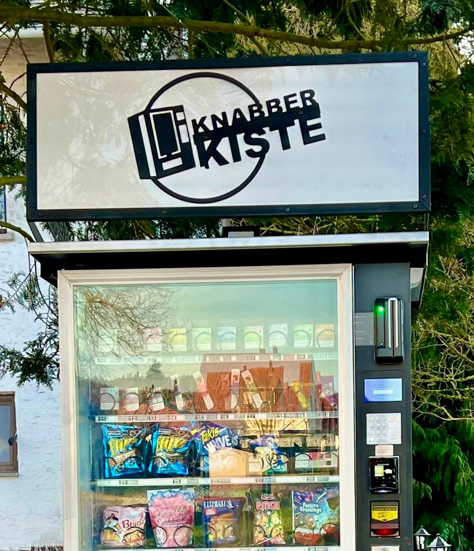 Beleuchtetes Schild für jeden Verkaufsautomat