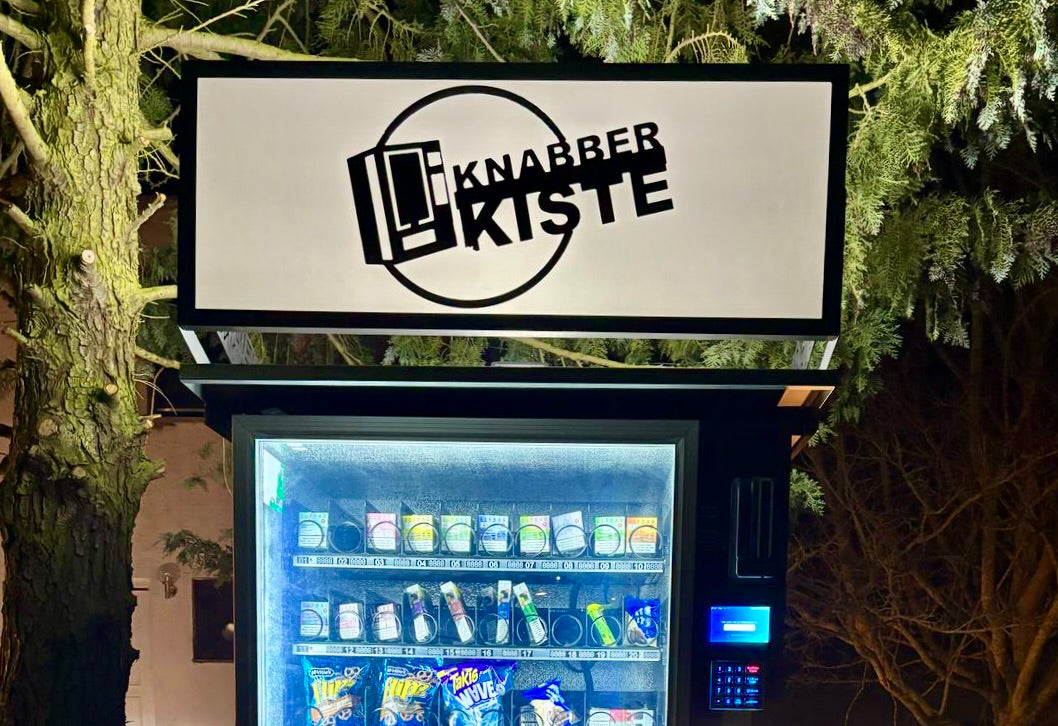 Beleuchtetes Schild für jeden Verkaufsautomat